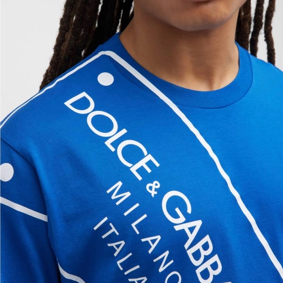 DOLCE&GABBANA DG Plaque-Print tee - Picture 2 of 2